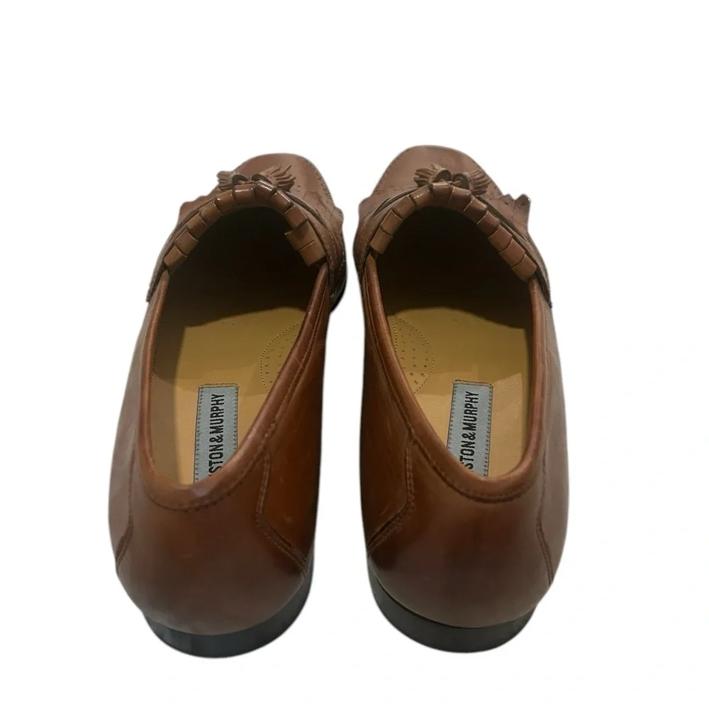 Johnston Murphy‎ Brown Leather Tassel Kiltie Loafers - Size 12M